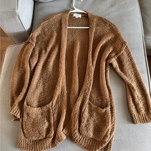 Aerie Knit Crochet Cardigan